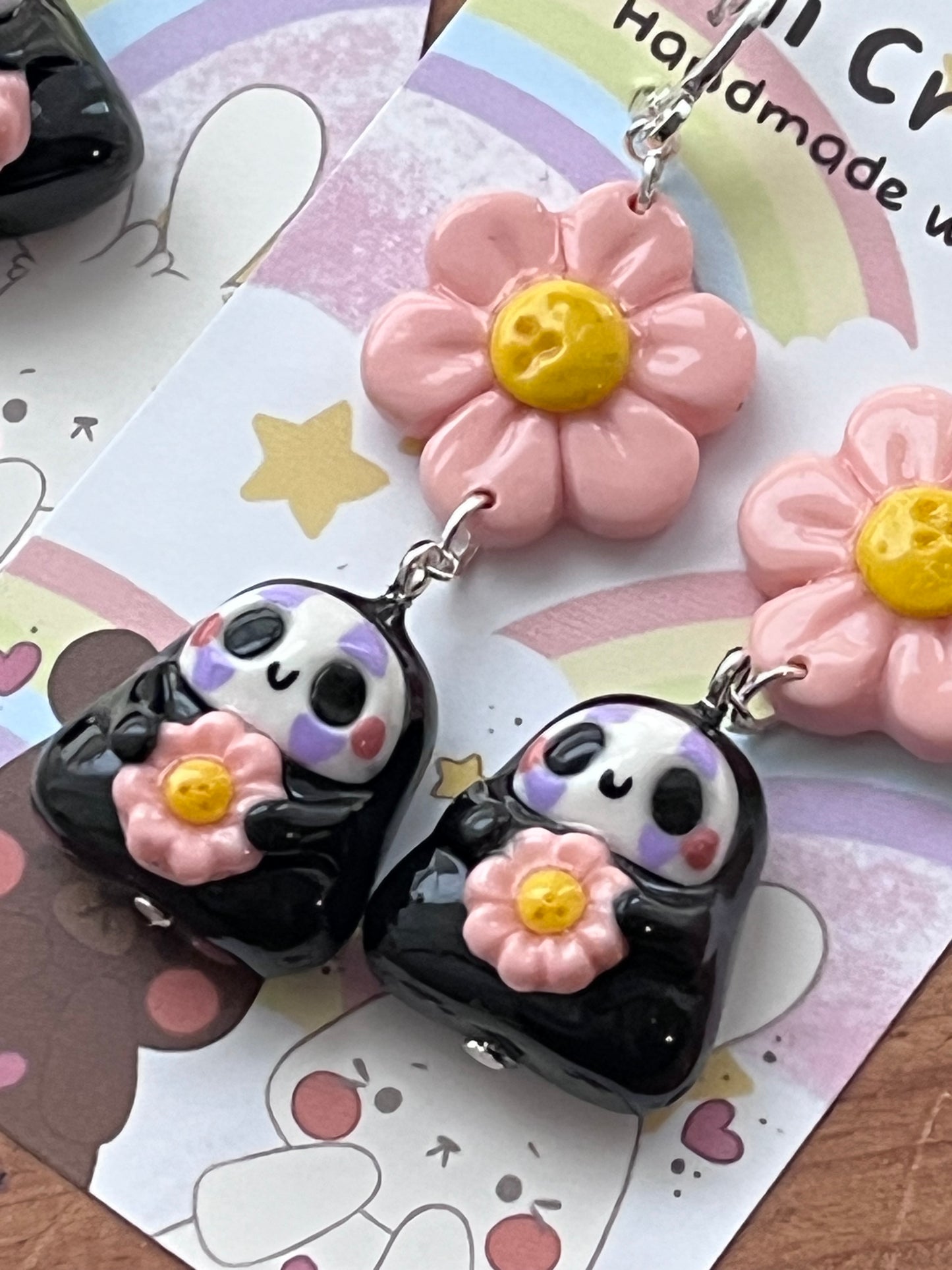 Spring no face earrings