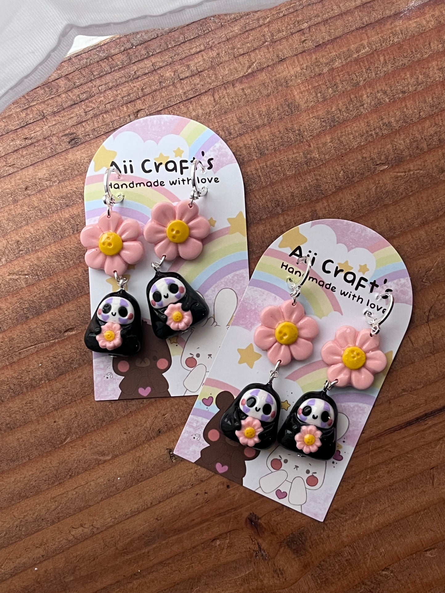 Spring no face earrings
