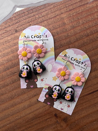 Spring no face earrings