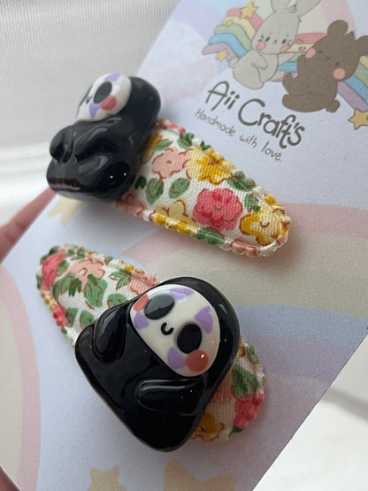 Cute No face hair clips set