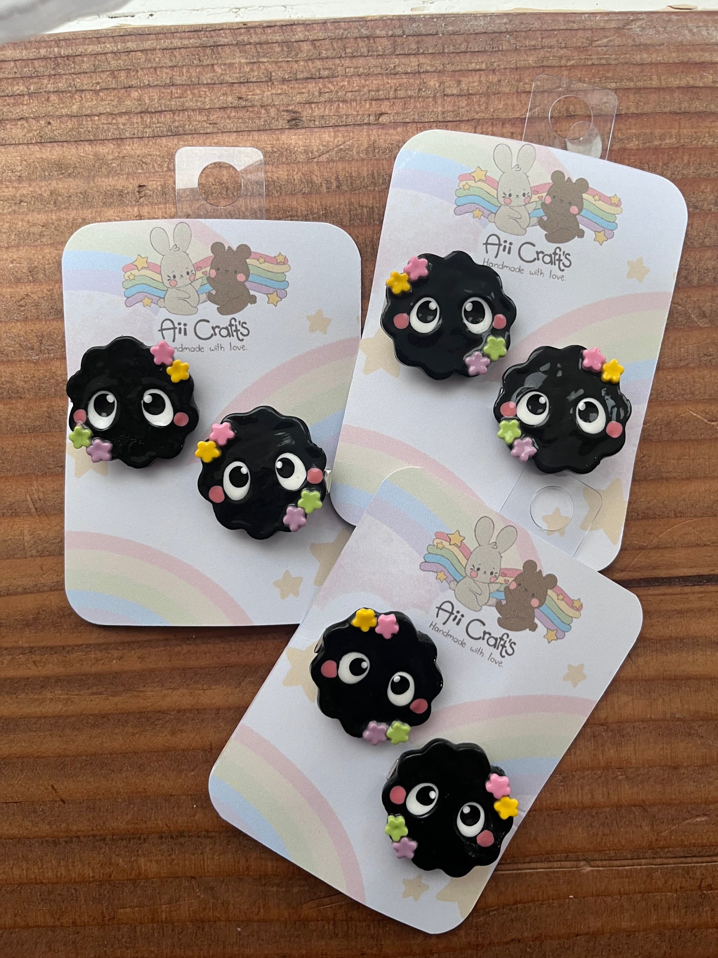 Soot Sprites hair clips