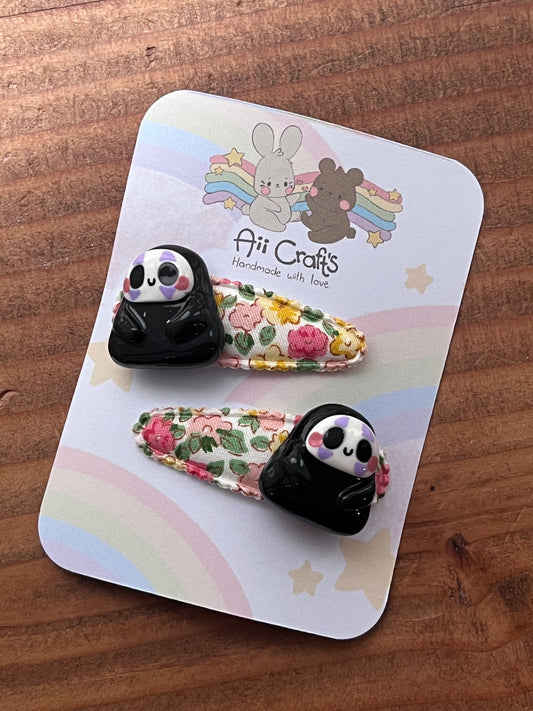 Cute No face hair clips set