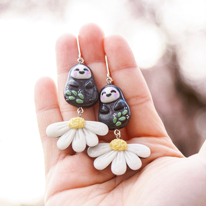 Spring no face earrings